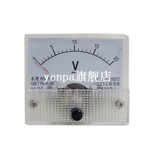 好货85L1-V AC 0-20V Analog Voltmeter Panel Meter Voltage