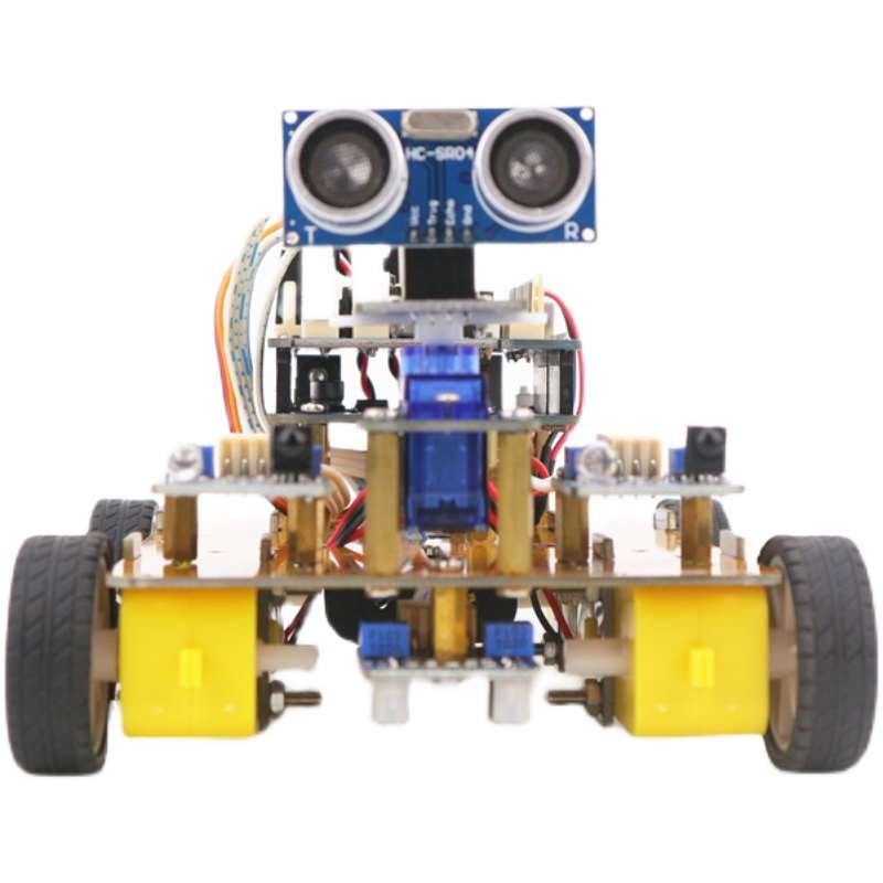 arduio小智能车UOR3n避循迹遥控蓝牙四驱可障机编程器N人套件创客