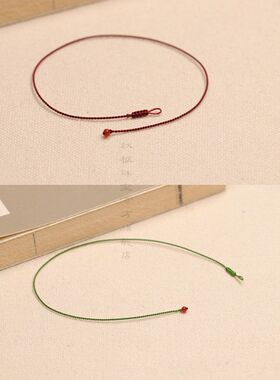 极细小红绳超细手工编织玛瑙手链情侣本命年转运不掉色in手绳脚绳