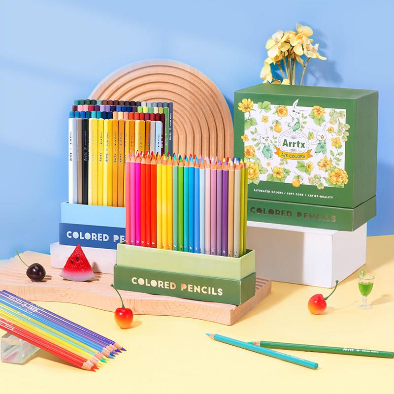 72/126色油性彩色铅笔彩色铅笔美术生画画专用彩色铅笔手绘