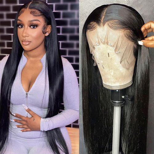 好货32 34 Inch 13x4 13x6 HD Lace Frontal Wig Straight Lace F