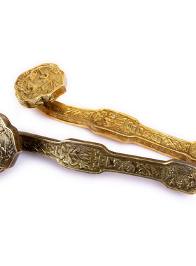 热销黄铜如意摆件铜如意把件龙凤如意摆件 铜九龙如意摆件 铜大象