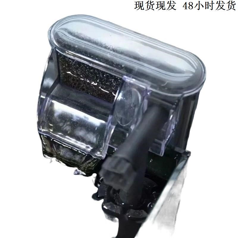 热销鱼缸造景生态全套超白玻璃溪流客厅家用桌面长方形电视柜水草