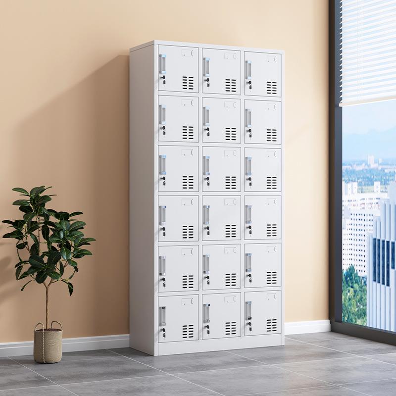 十八门铁皮更衣柜员工柜子学校宿舍储物柜带锁健身18门浴室换衣柜