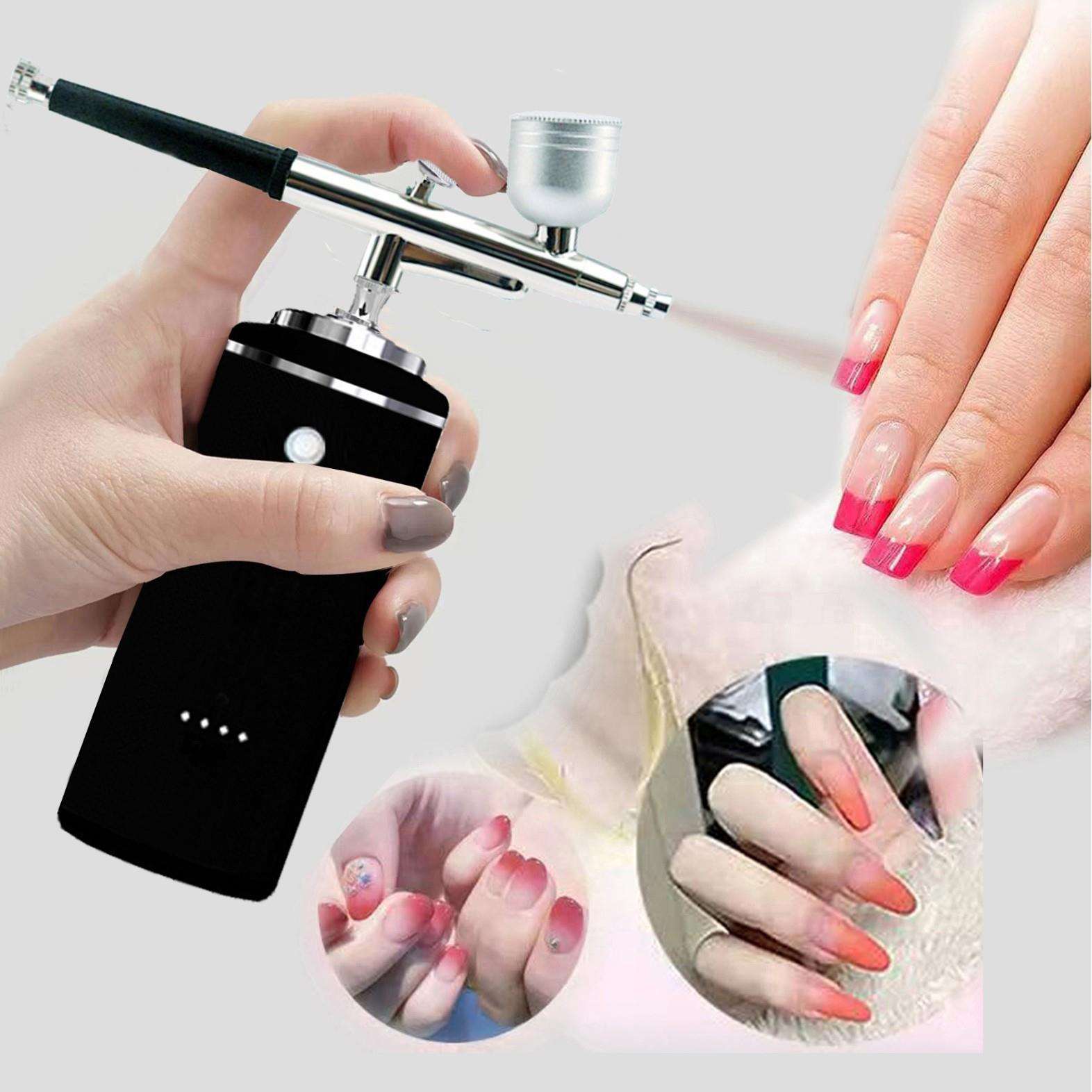 直开充电式电动小喷笔气泵套装模型喷漆美甲化妆上色