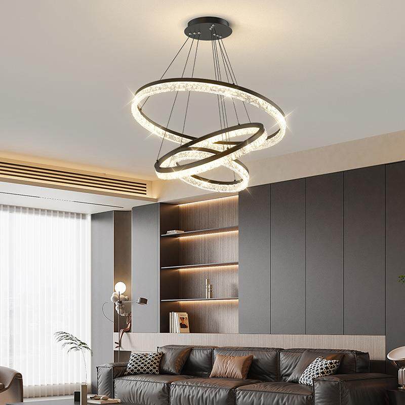 现代简约轻奢吊灯客厅卧室餐厅创意水晶大气家用设计师样板房灯具