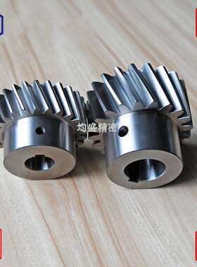 现货研磨斜齿轮模数M2，30齿 左旋19度31分42秒 轴径22mm 键槽7mm