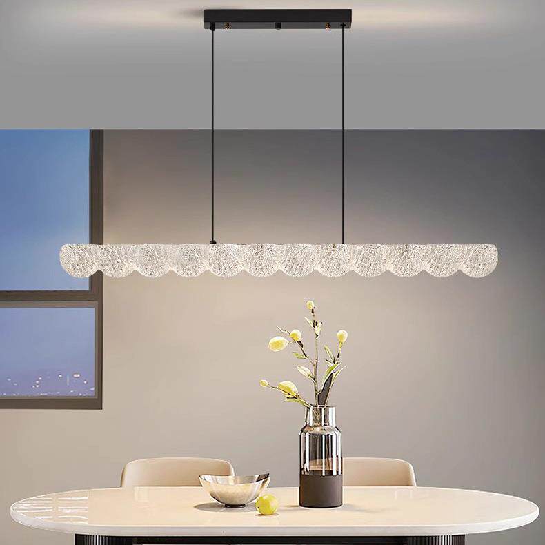 餐厅吊灯 护眼全光谱一字长条形1.5米树脂葫芦餐桌吧台吊灯