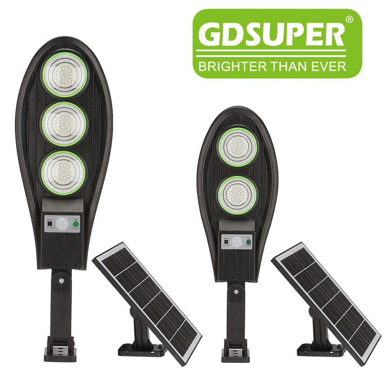 新款户外分体式太阳能路灯  智能光控遥控人体红外感应家用庭院灯