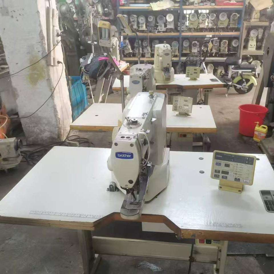 海量服装厂车缝针车输兄弟牌电脑套结机兄弟四三零D电子打枣车