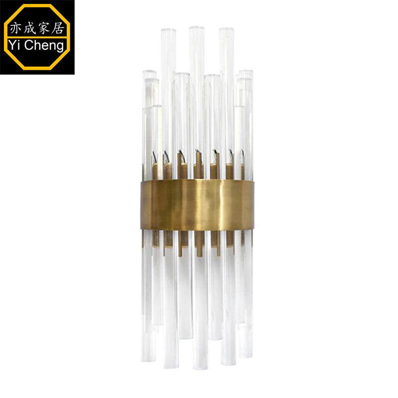 现代简约水晶客厅壁灯/软装设计/样板房/酒店/别墅水晶卧室壁灯