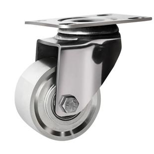 中型实心全不锈钢脚轮万向轮2寸3寸4寸5寸防锈工业万象轮推车轮子