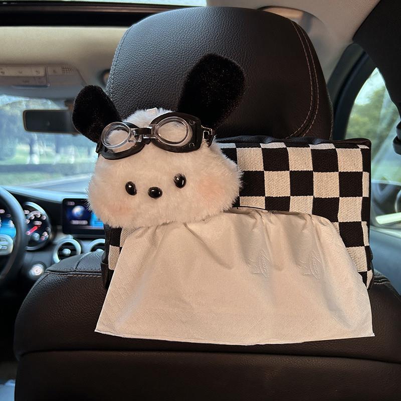 Z3E车载纸巾盒汽车抽纸盒车用纸袋车内挂袋创意可爱装饰品挂式扶