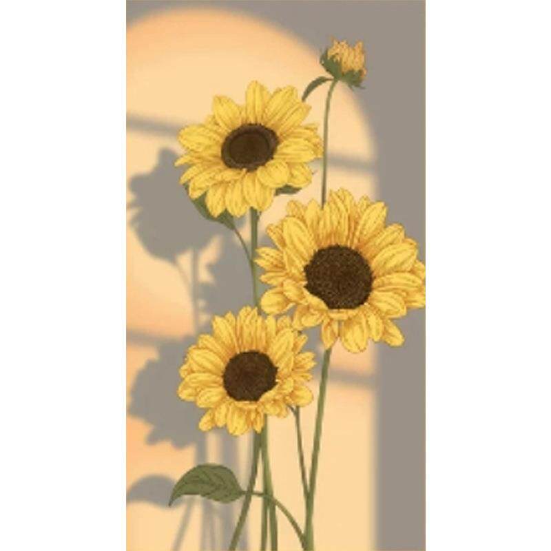 5d钻石画满钻向阳而生向日葵玄关走廊过道点钻石绣新款贴钻十字绣