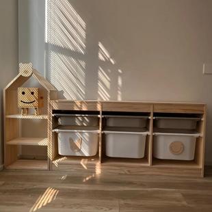 幼儿园超大容量实木储物箱 儿童玩具收纳柜多功能组合置物架抽屉式