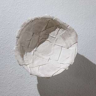 手工高脚陶瓷果盘摆件禅式客厅酒柜创意装饰工艺品高级感现代轻奢