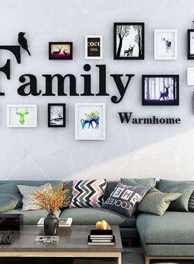 003相框创意挂墙组合北欧风格照片墙相框墙简约现代5 7 10寸相框