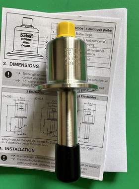 burkert电导率8221卫生级电极探头93161500宝德宝帝电导率传感器