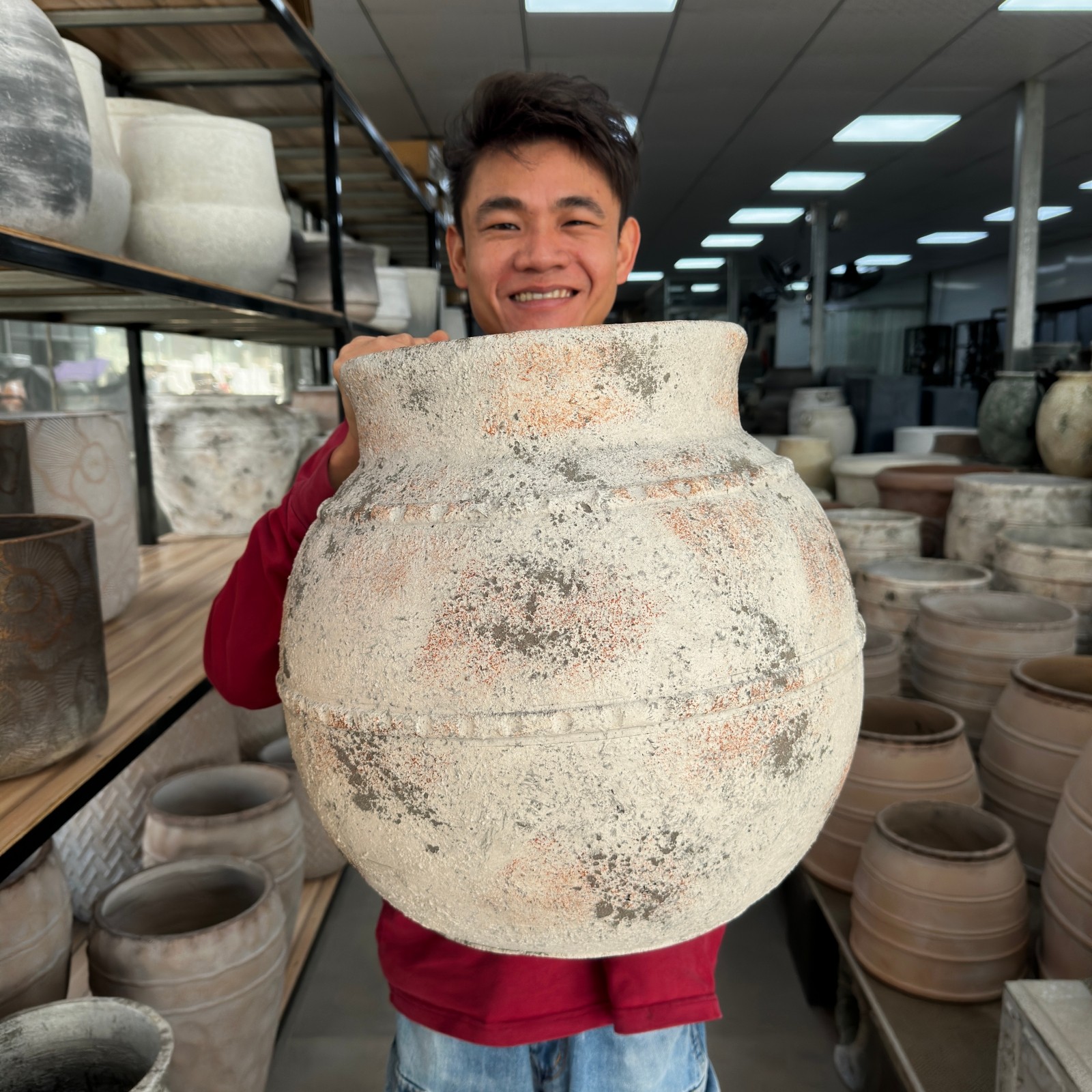 超大口径禅意陶罐盆诧寂风水泥盆坛子容器三角梅花盆南法风镁泥盆,家居饰品,花盆,淘宝优惠券,粉丝福利购,淘宝优惠卷