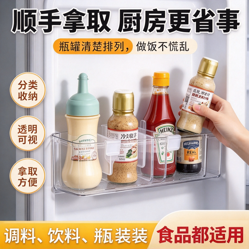 冰箱分隔板食品级保鲜盒