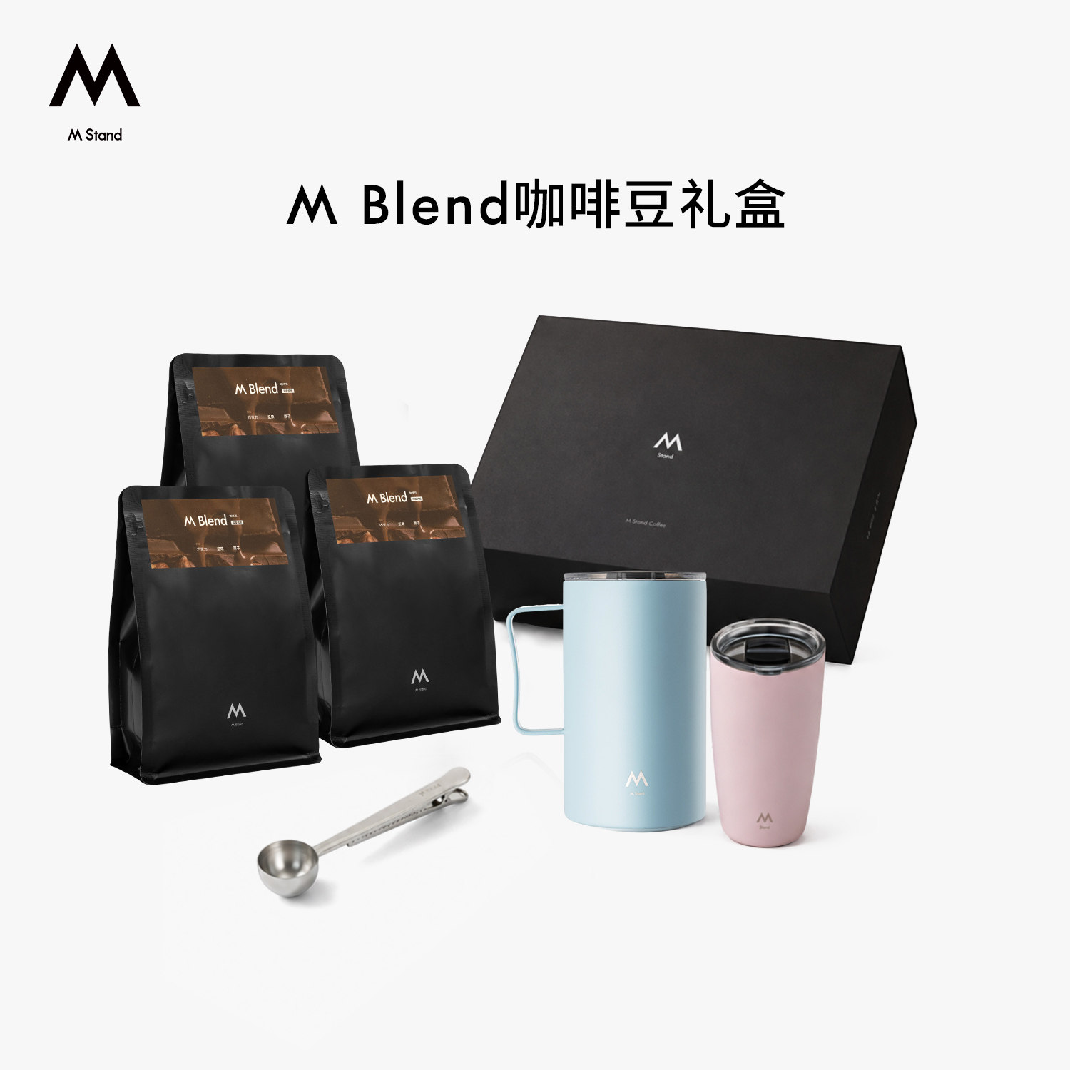 【咖啡豆礼盒】M Stand精品M Blend风味拼配豆意式咖啡豆礼盒套装图片
