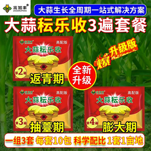 禾云乐收大蒜增产套餐三遍药防病膨大黄叶根干尖面肥杀菌防病剂