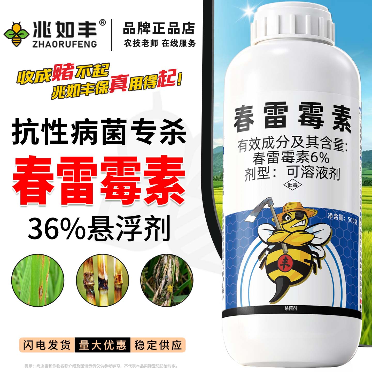 6%春雷霉素正品杀菌剂图片