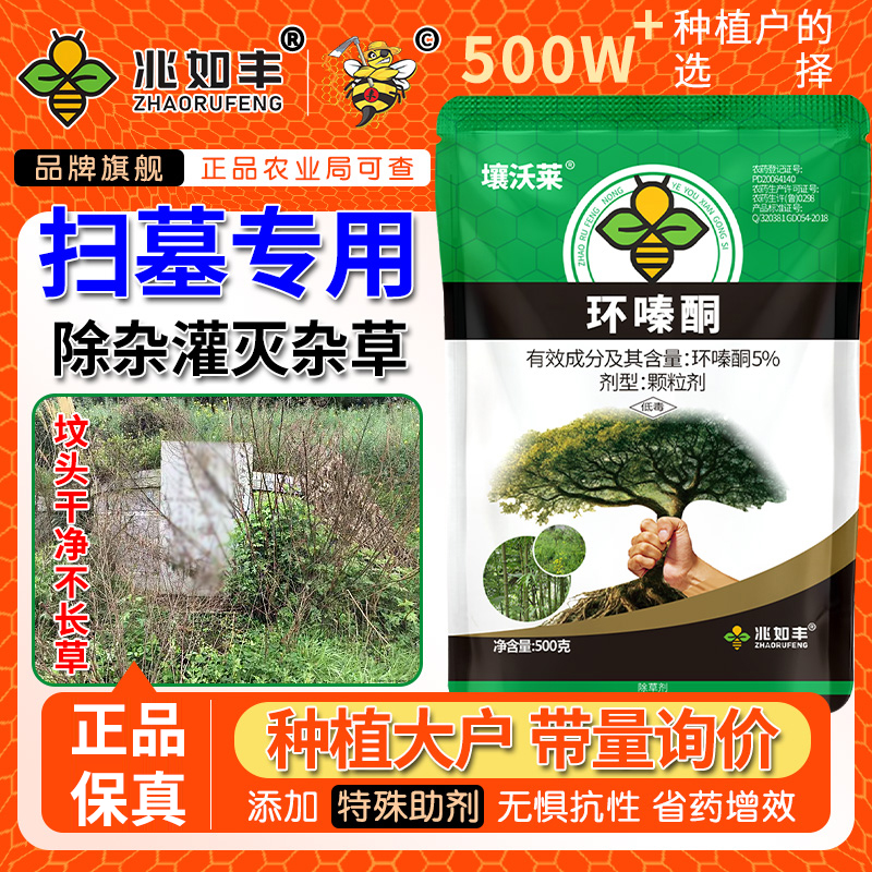 开荒杀大树竹子烂根不复发环嗪酮