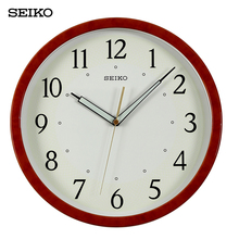 精工挂钟带夜光卧室静音客厅家用12英寸钟表墙上挂表石英钟简约