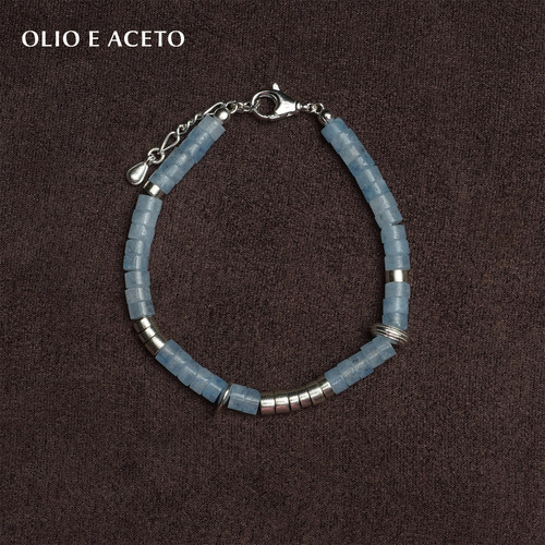OLIOEACETO海蓝宝串珠手链