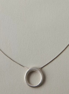 OLIO E ACETO油醋汁·纯银海蓝宝指环吊坠长项链