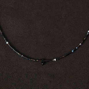 OLIO E ACETO油醋汁·黑花玛瑙露珠吊坠项链