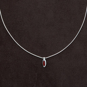 OLIO 新年纯银红玛瑙卫星吊坠项链 ACETO油醋汁