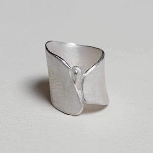 OLIO E ACETO油醋汁 · 纯银宝石宽戒指