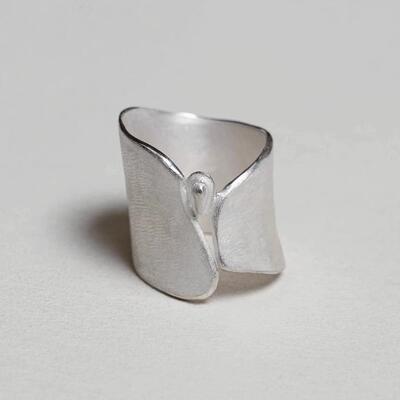 OLIO E ACETO油醋汁 · 纯银宝石宽戒指