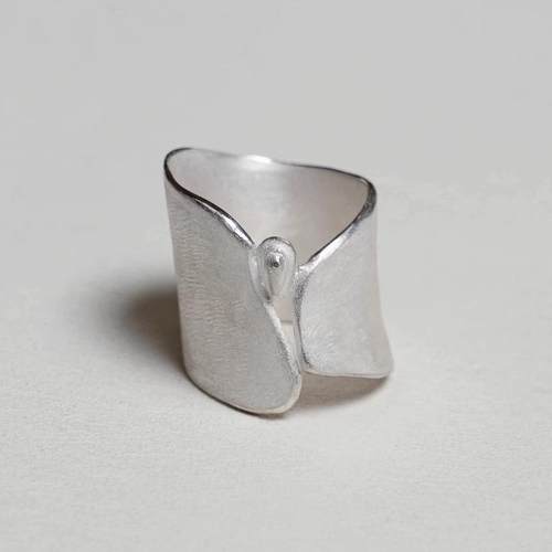 OLIO E ACETO油醋汁 · 纯银宝石宽戒指