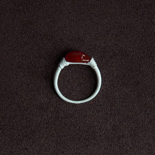 OLIO E ACETO油醋汁 · 新年纯银红玛瑙水滴戒指