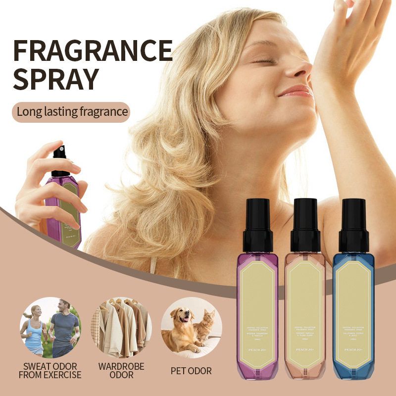 跨境PEACHJO+钻石椰子香草依兰草莓柑橘香氛喷雾除味喷雾香水希音