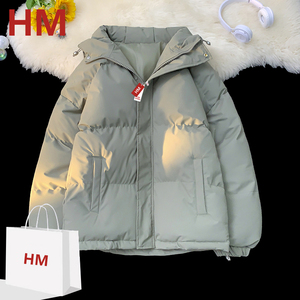 HM运动旗舰店羽绒棉服2024新款冬季青春时尚潮流百搭连帽保暖棉服