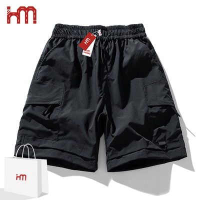 美式纯色短裤男款夏季工装潮流宽松休闲运动五分裤男