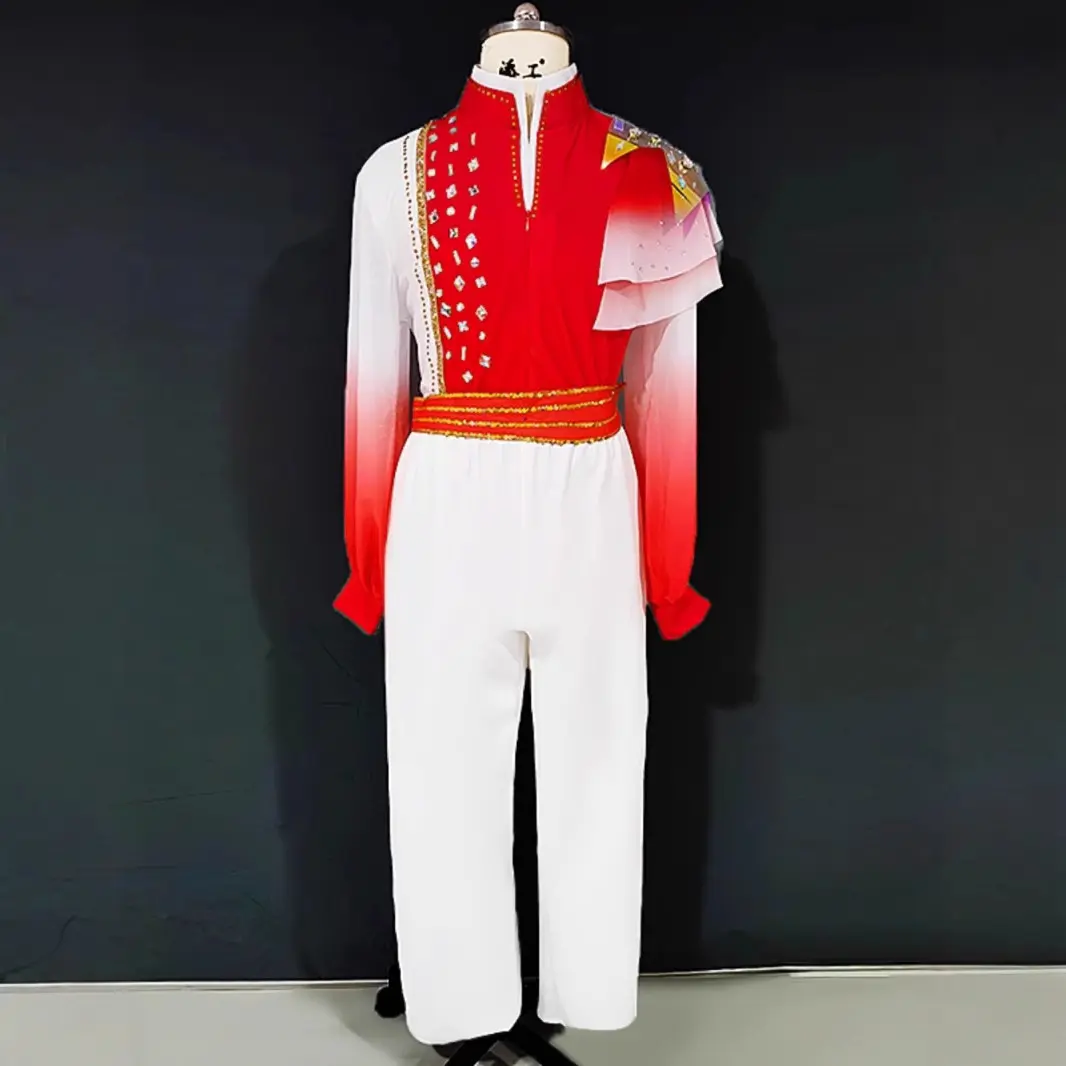 开场舞大摆裙演出服女大气万疆舞蹈服饰现代舞台连衣裙歌伴舞长裙