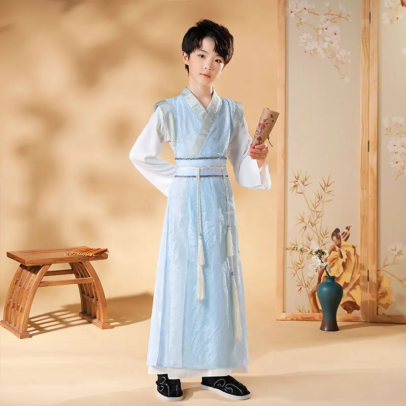 男童唐装汉服夏装男孩中国风童装