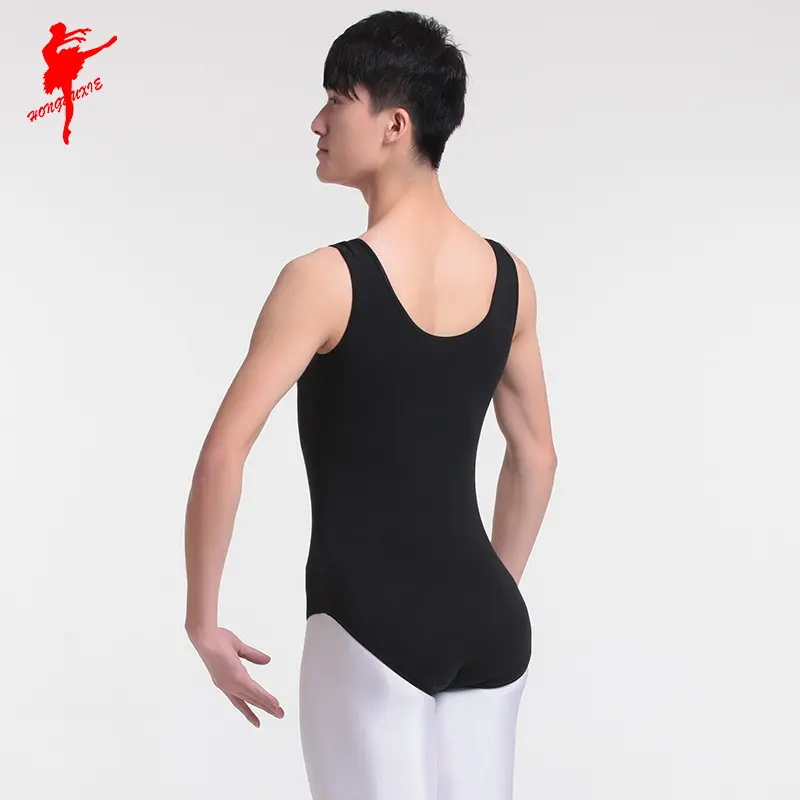 红舞鞋棉芭蕾舞练功服男连体