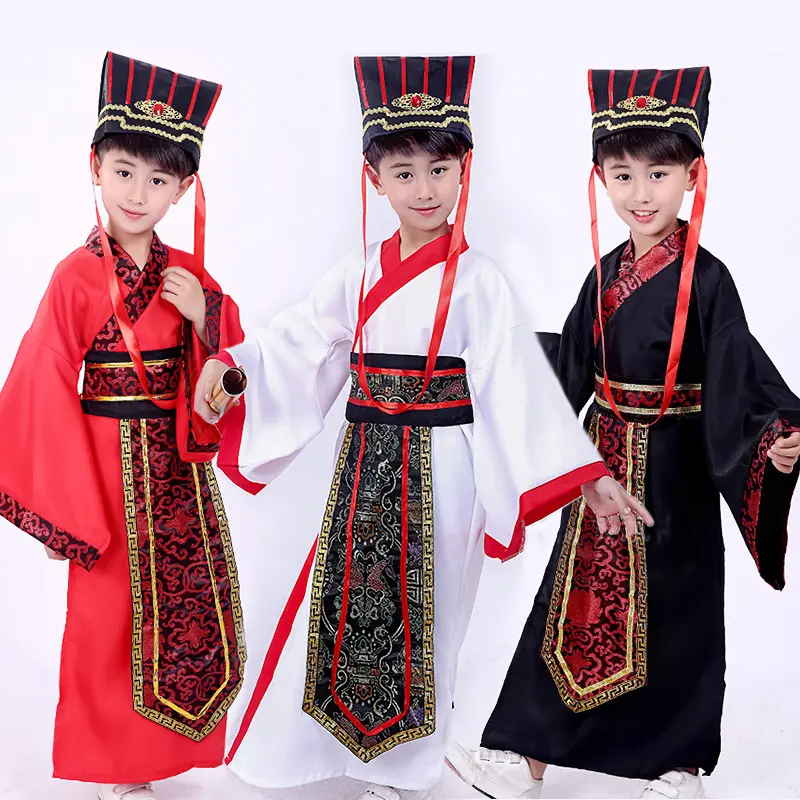 儿童演出服男童汉服三国演义