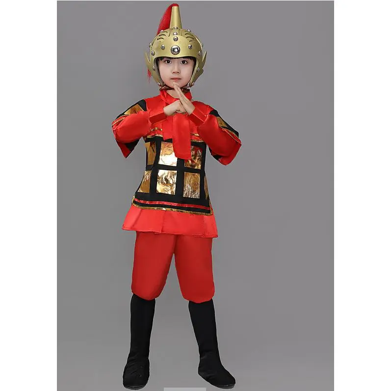 儿童古装汉服三国演义士兵演出服