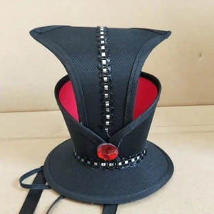 古装头饰员外帽子男士汉服配饰帽子少儿古代演出帽大臣头冠帽四季