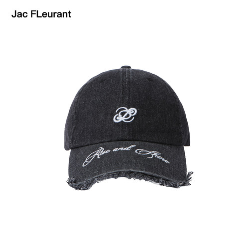 【时代少年团张真源同款】JAC FLEURANT刺绣字母水洗牛仔鸭舌帽