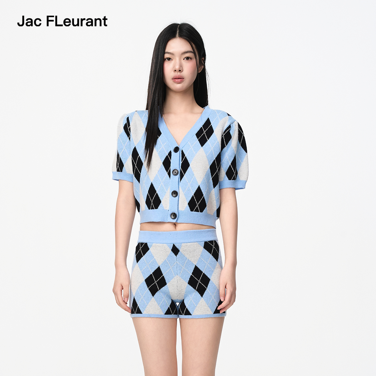 显高蝴蝶结短袖上衣JACFLEURANT