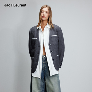 百搭 假两件多口袋棉服外套时尚 JAC FLEURANT2025秋冬新品