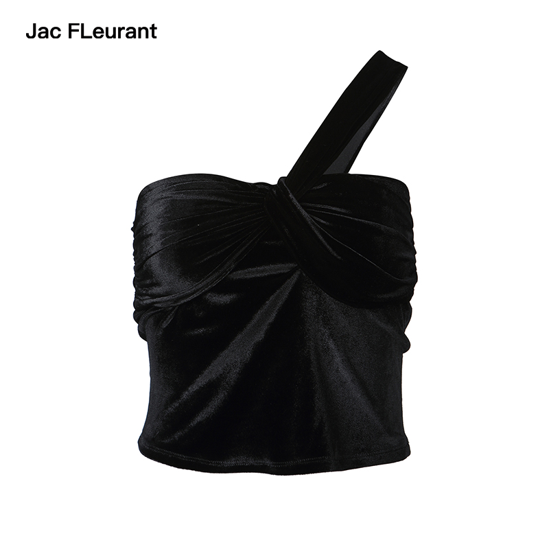 官方直营春夏缎面绑带新款背心